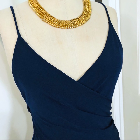 Fashion Nova Blue Open Slit Party Dress - Picture 5 of 9